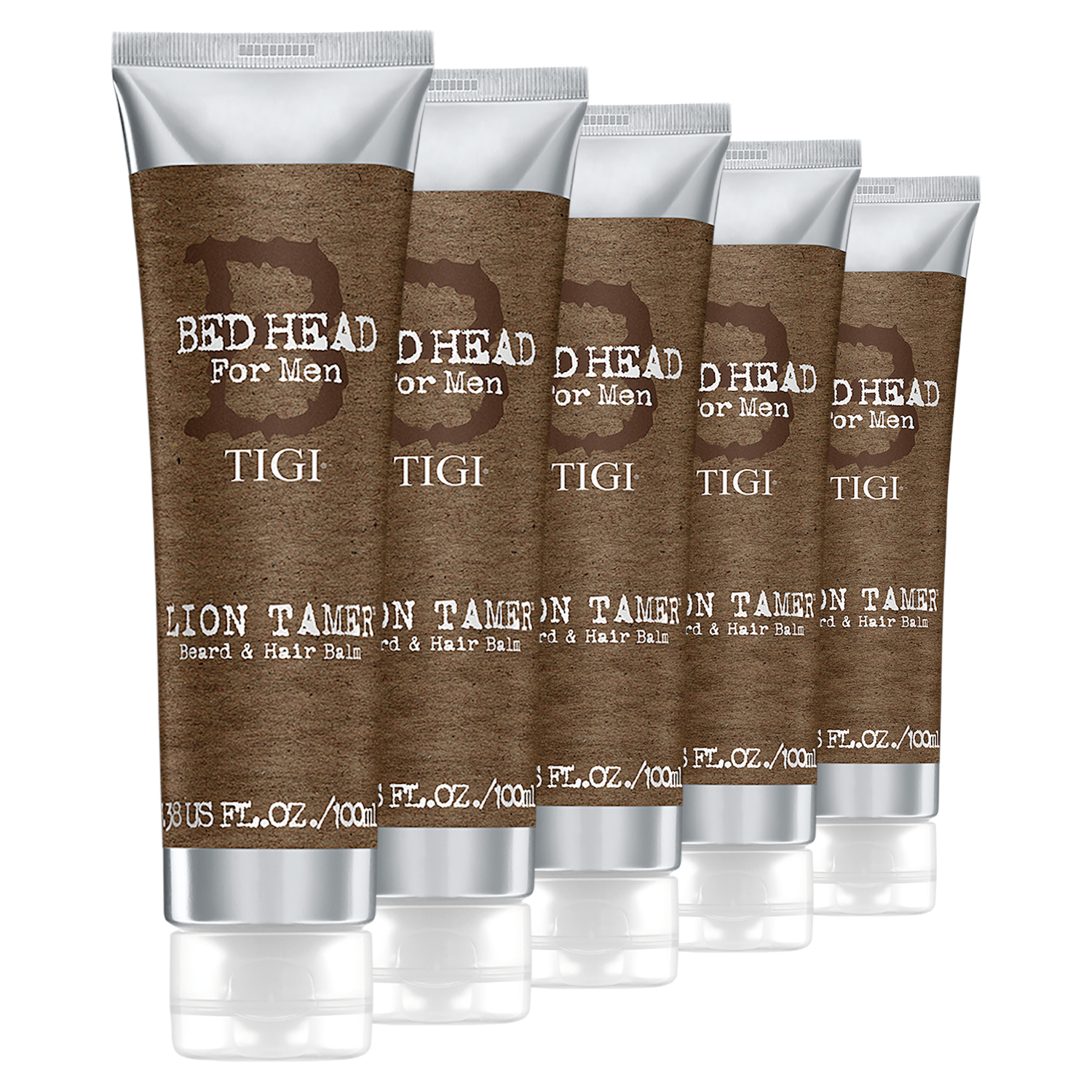 TIGI Bed Head For Men LION TAMER Pflegebalsam für Bart und Haar 5x 100